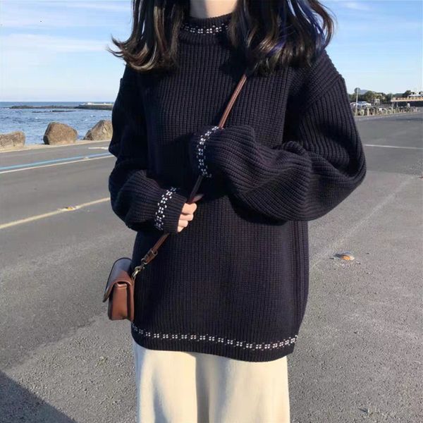 women's sweaters pullover autumn new style korean lazy round neck fashion all-match casual qm* 6rzw, White;black
women's sweaters pullover autumn new style korean lazy round neck fashion all-match casual qm* 6rzw, White;black