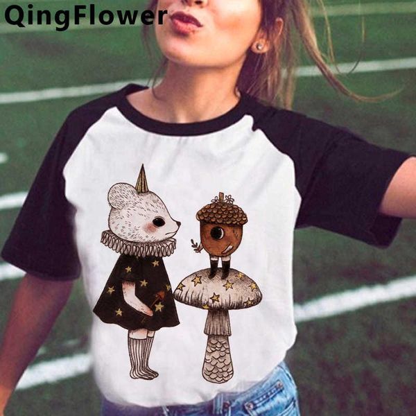 women's t-shirt mushroom clothes women aesthetic harajuku graphic tees japanese print tshirt summer plus size kawaii, White
women's t-shirt mushroom clothes women aesthetic harajuku graphic tees japanese print tshirt summer plus size kawaii, White