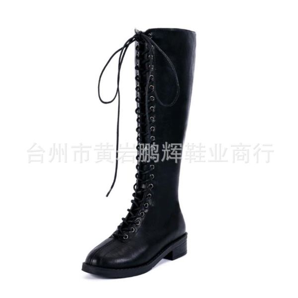 boots british style lace-up mid-leg boots, knight lady autumn/winter low-heeled oversized motorcycle, Black
boots british style lace-up mid-leg boots, knight lady autumn/winter low-heeled oversized motorcycle, Black