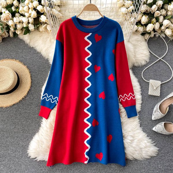 y women design knitted dress casual loose long sleeve jumper autumn winter korean warm streetwear sweater short dresses, White;black
y women design knitted dress casual loose long sleeve jumper autumn winter korean warm streetwear sweater short dresses, White;black