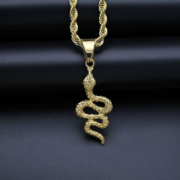 pendant necklaces punk fashion snake female gold color stainless steel animal statement hip hop necklace for women jewelry, Silver
pendant necklaces punk fashion snake female gold color stainless steel animal statement hip hop necklace for women jewelry, Silver