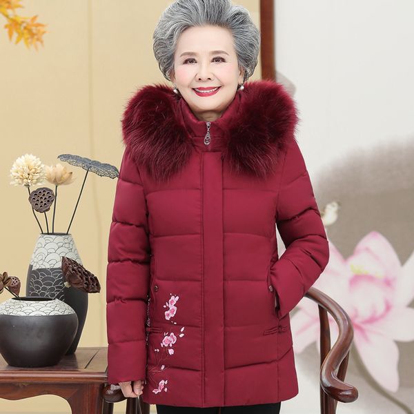women's jacket winter fashion ethnic middle-aged mother-thick parka cotton grandmother clothes plus size sd1z, Black
women's jacket winter fashion ethnic middle-aged mother-thick parka cotton grandmother clothes plus size sd1z, Black