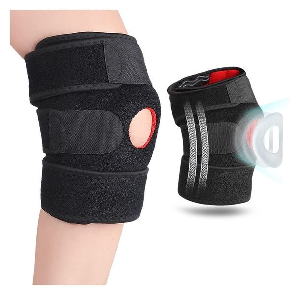 outdoor mountaineering anti-skid knee pads for riding and running pressurized four spring support fitness weightlifting, Black
outdoor mountaineering anti-skid knee pads for riding and running pressurized four spring support fitness weightlifting, Black