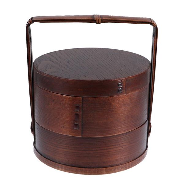 dinnerware sets 1pc wooden box portable sushi container double layer for home
dinnerware sets 1pc wooden box portable sushi container double layer for home