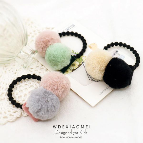 hair accessories winter elastic bands for woman soft faux fur double balls girls ties ponytail holder rope rubber band, Slivery;white
hair accessories winter elastic bands for woman soft faux fur double balls girls ties ponytail holder rope rubber band, Slivery;white