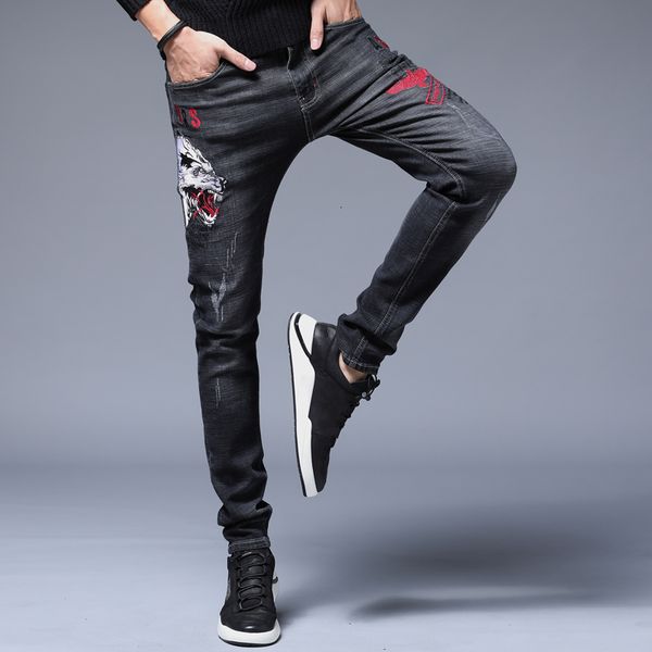 2021 biker brand men embroidered black cotton new homme denim casual fashion straight pants plus size 29-38 male jean hndc, Blue
2021 biker brand men embroidered black cotton new homme denim casual fashion straight pants plus size 29-38 male jean hndc, Blue