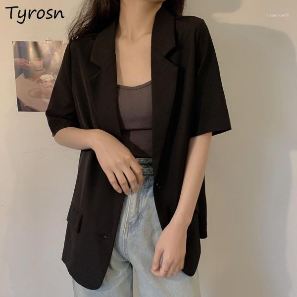 women's suits & blazers women short sleeve solid simple cozy all-match fashionable loose leisure temperament elegant students streetwea, White;black
women's suits & blazers women short sleeve solid simple cozy all-match fashionable loose leisure temperament elegant students streetwea, White;black