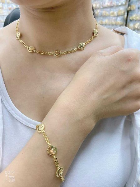 5pcs, fashion jewelry hip-hop female cute happy smiley smile smiling face necklace and bracelet men women, Silver
5pcs, fashion jewelry hip-hop female cute happy smiley smile smiling face necklace and bracelet men women, Silver