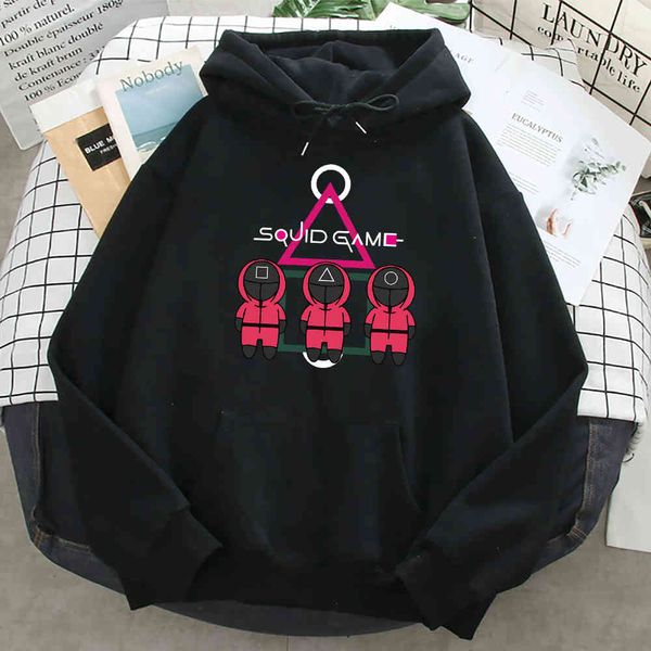 men's squid hoodie, long sved sweater, pocket, polar lining, korean tv cartoon, autumn and winter, Black
men's squid hoodie, long sved sweater, pocket, polar lining, korean tv cartoon, autumn and winter, Black