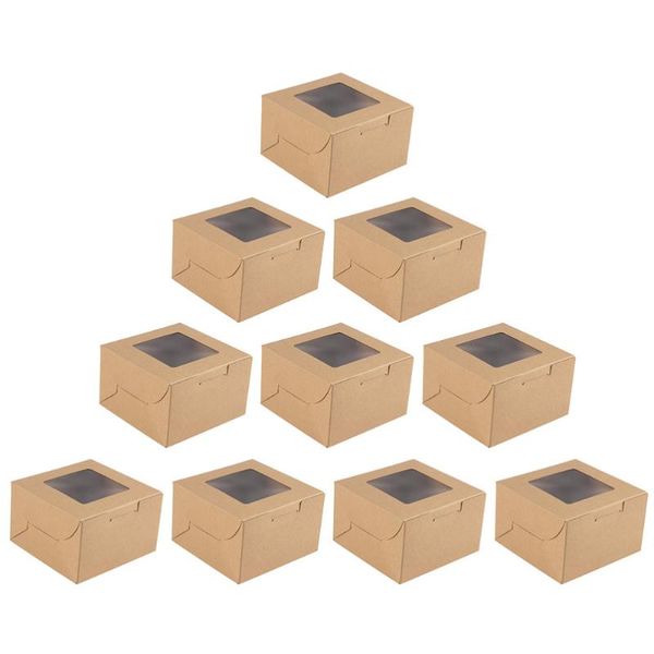 10pcs cake cupcake bakery dessert packing boxes with transparent window bakery containers
10pcs cake cupcake bakery dessert packing boxes with transparent window bakery containers