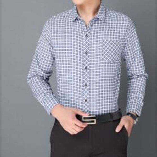 fall new long sleeve casual men's shirts thin plaid men's shirts casual middle-aged dad clothes g-23 w79t, Black
fall new long sleeve casual men's shirts thin plaid men's shirts casual middle-aged dad clothes g-23 w79t, Black