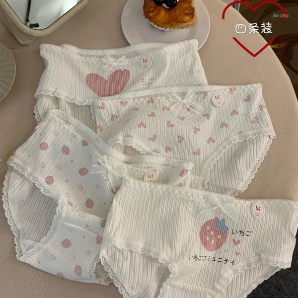 sweet cute loving strawberry panties japanese girls student low waist underwear female cotton breathable lace kawaii briefs women's, Black;pink
sweet cute loving strawberry panties japanese girls student low waist underwear female cotton breathable lace kawaii briefs women's, Black;pink