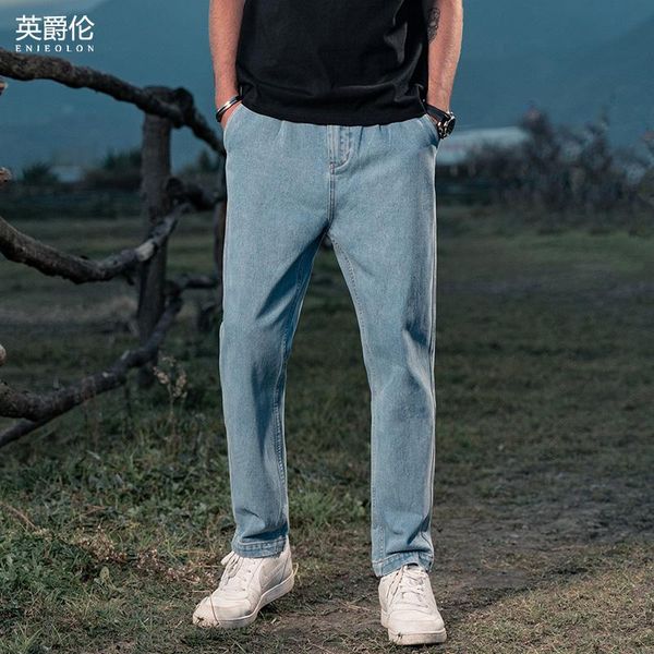 men's jeans enjeolon summer trend washed retro loose straight leg casual light blue harlan pants male long trousers nz4238
men's jeans enjeolon summer trend washed retro loose straight leg casual light blue harlan pants male long trousers nz4238