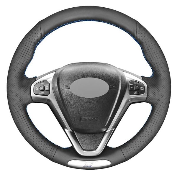 steering wheel covers black genuine leather hand-stitched car cover for fiesta st 2013 2014 2021
steering wheel covers black genuine leather hand-stitched car cover for fiesta st 2013 2014 2021