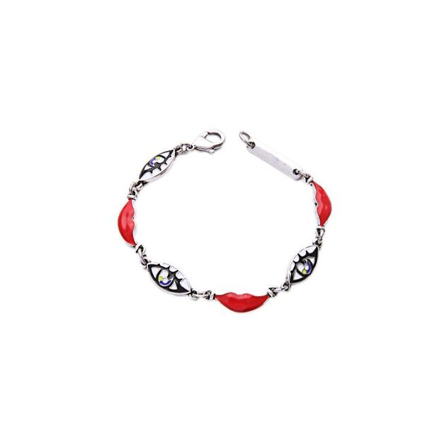 charm bracelets 2021 designer jewelry enamel eye red lip bracelet silver color nifty statement feminine, Golden;silver
charm bracelets 2021 designer jewelry enamel eye red lip bracelet silver color nifty statement feminine, Golden;silver