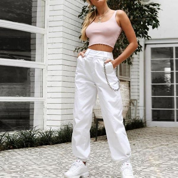 weekeep button pockets patchwork cargo pants women streetwear high waist trousers women 2021 fashion pencil pants joggers, Black;white
weekeep button pockets patchwork cargo pants women streetwear high waist trousers women 2021 fashion pencil pants joggers, Black;white