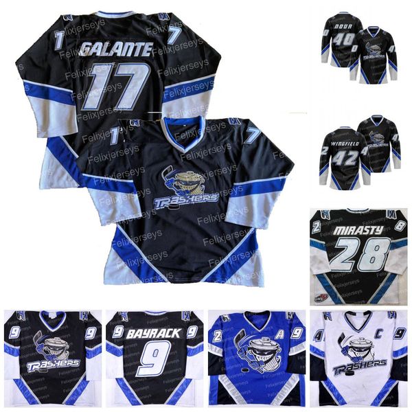 15-year uhl danbury trashers 2004-05 jersey galante brad wingfield brent gretzky (c) scott stirling (a) mike rupp rumun ndur bayrack jon mir, Black;red
15-year uhl danbury trashers 2004-05 jersey galante brad wingfield brent gretzky (c) scott stirling (a) mike rupp rumun ndur bayrack jon mir, Black;red