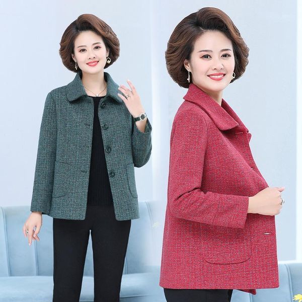women's jackets 5xl plus size 2021 autumn women fashion long sleeve turn-down collar pockets single breasted winter casual outwear coat, Black;brown
women's jackets 5xl plus size 2021 autumn women fashion long sleeve turn-down collar pockets single breasted winter casual outwear coat, Black;brown