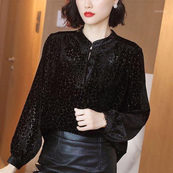 fall spring casual womens stand collar long sleeve black velour blouse shirt , winter fleece warm velvet 4xl blouses women's & shir, White
fall spring casual womens stand collar long sleeve black velour blouse shirt , winter fleece warm velvet 4xl blouses women's & shir, White