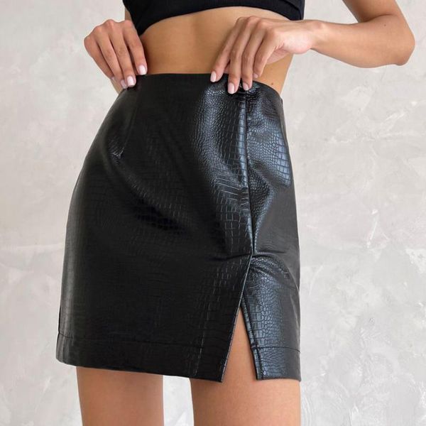 skirts leather split mini skirt for women high waist a line bodycon elegant gothic night club wear party 2021, Black
skirts leather split mini skirt for women high waist a line bodycon elegant gothic night club wear party 2021, Black