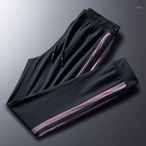 running pants 2021 men's fashion casual trousers outdoor sports breathable quick-drying ice silk loose feet men1, Black;blue
running pants 2021 men's fashion casual trousers outdoor sports breathable quick-drying ice silk loose feet men1, Black;blue