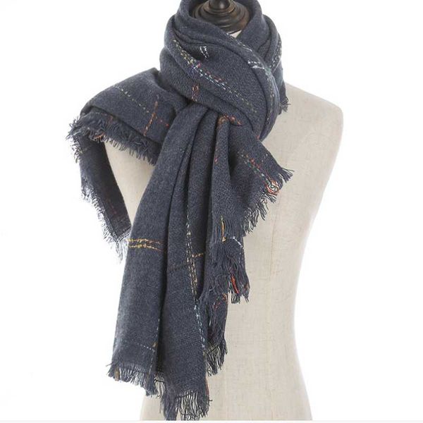 scarves yishine 2021 winter early spring big size square plaid shawl for women elegant hajabs cashmere, Blue;gray
scarves yishine 2021 winter early spring big size square plaid shawl for women elegant hajabs cashmere, Blue;gray