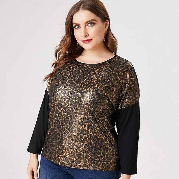 plus size t-shirt 2021 fall women long sleeve leopard prin fashion ladies vintage elegant mom clothes womens commuter, Black
plus size t-shirt 2021 fall women long sleeve leopard prin fashion ladies vintage elegant mom clothes womens commuter, Black