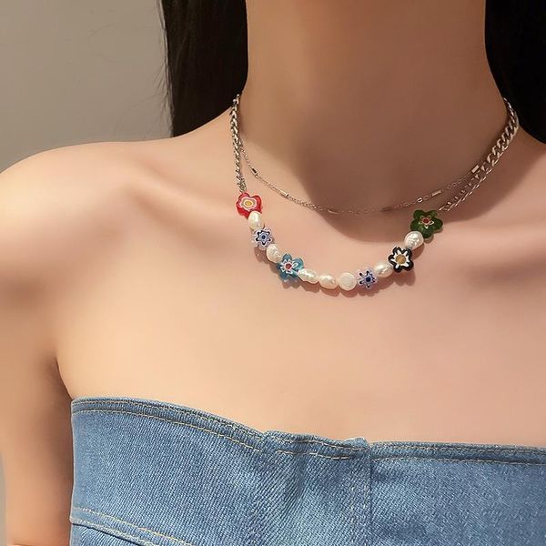 pendant necklaces fashion personality with freshwater pearl flower necklace trendy clavicle chain item two-piece for female party gifts whol, Silver
pendant necklaces fashion personality with freshwater pearl flower necklace trendy clavicle chain item two-piece for female party gifts whol, Silver