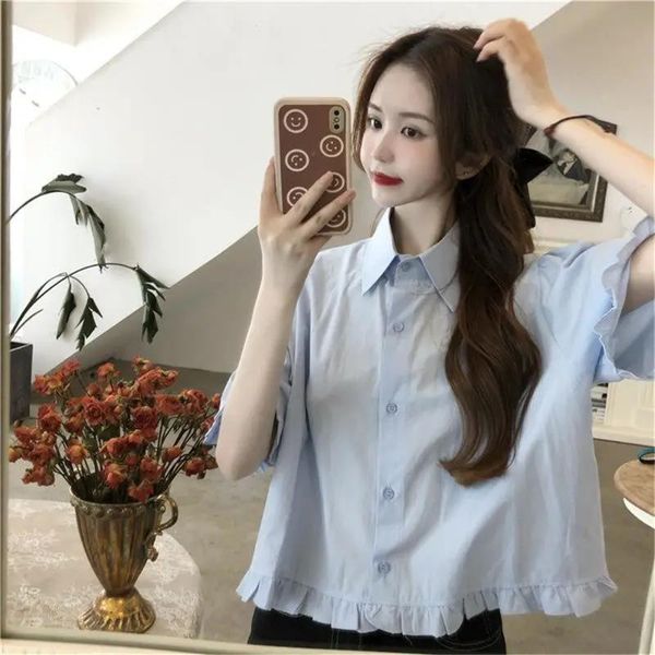 women's blouses & shirts cute solid blouse shirt girls funny summer loose women harajuku kprean kawaii print hip hop korean clothes, White
women's blouses & shirts cute solid blouse shirt girls funny summer loose women harajuku kprean kawaii print hip hop korean clothes, White
