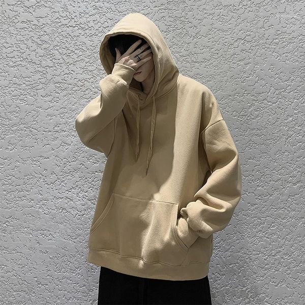 men's hoodies & sweatshirts autumn hooded sweatshirt fashion solid color casual men streetwear wild loose hip-hop pullover hoodie mens, Black
men's hoodies & sweatshirts autumn hooded sweatshirt fashion solid color casual men streetwear wild loose hip-hop pullover hoodie mens, Black