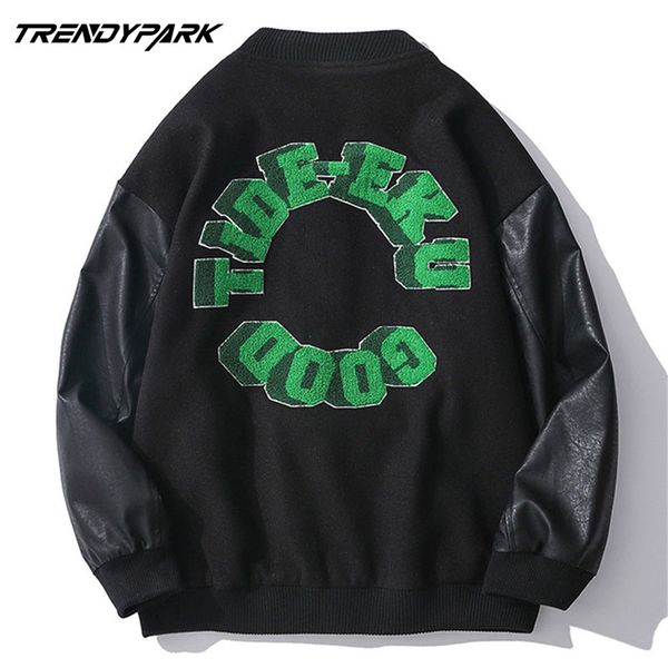 2021 sve men bomber baseball et pu coat faux pilot fce college leather black slim fit motorcycle
2021 sve men bomber baseball et pu coat faux pilot fce college leather black slim fit motorcycle