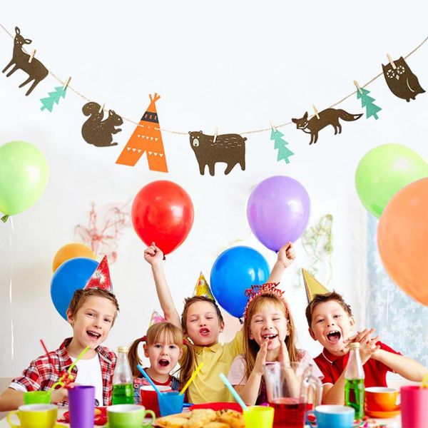 party decoration enchanted forest felt banner cartoon animals bunting hanging decor for tent kid's room ry
party decoration enchanted forest felt banner cartoon animals bunting hanging decor for tent kid's room ry