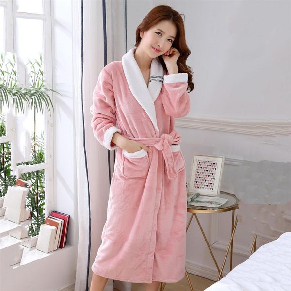 women's sleepwear women pajamas full sleeve keep warm robe oversize kimono bathrobe pink intimate lingerie home clothing, Black;red
women's sleepwear women pajamas full sleeve keep warm robe oversize kimono bathrobe pink intimate lingerie home clothing, Black;red