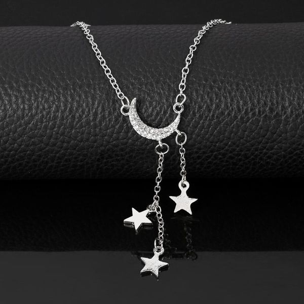 chokers long pendant moon and star necklaces pendants for women simple design choker necklace stainless steel jewelry wedding gift, Golden;silver
chokers long pendant moon and star necklaces pendants for women simple design choker necklace stainless steel jewelry wedding gift, Golden;silver