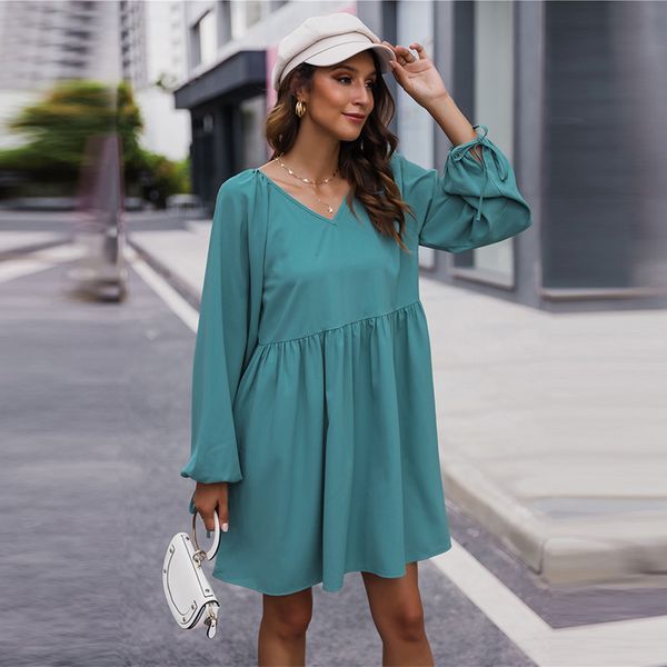 2021 autumn winter oversize solid casual lantern sleeve v neck above knee for women new fashion zcmq, Black;gray
2021 autumn winter oversize solid casual lantern sleeve v neck above knee for women new fashion zcmq, Black;gray