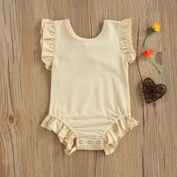 rompers born baby girls cute solid jumpsuits round neck sleeve ruffle trim bodysuits clothes summer 3-18m, Blue
rompers born baby girls cute solid jumpsuits round neck sleeve ruffle trim bodysuits clothes summer 3-18m, Blue