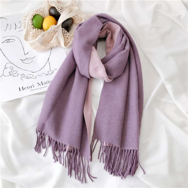 scarf autumn and winter versatile fashion thickened double-sided cashmere women's solid color warm shawl dual-purpose bib, Blue;gray
scarf autumn and winter versatile fashion thickened double-sided cashmere women's solid color warm shawl dual-purpose bib, Blue;gray