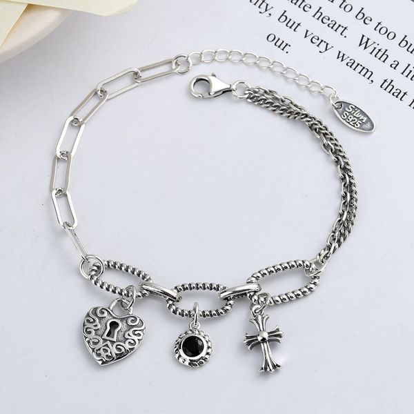 luxury designer fashion s925 sterling silver croquet love bracelet personality weaving hip-hop people japanese and korean style, Red;brown
luxury designer fashion s925 sterling silver croquet love bracelet personality weaving hip-hop people japanese and korean style, Red;brown