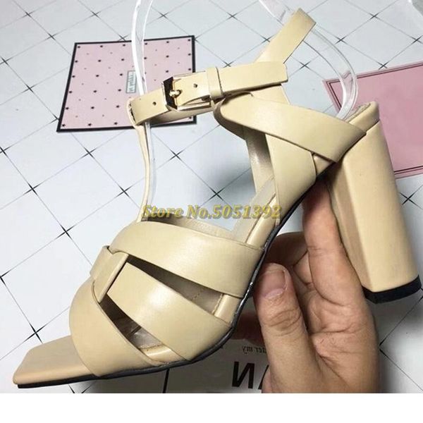 sandals block high heel women square toe ankle strap matte leather real picture nude summer ladies shoes candy color dress, Black
sandals block high heel women square toe ankle strap matte leather real picture nude summer ladies shoes candy color dress, Black