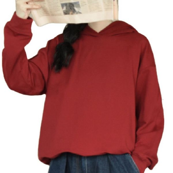 2021 new women hoodie fall solid color loose version in the hooded round neck sweatshirt all-match casual mf32, Black
2021 new women hoodie fall solid color loose version in the hooded round neck sweatshirt all-match casual mf32, Black