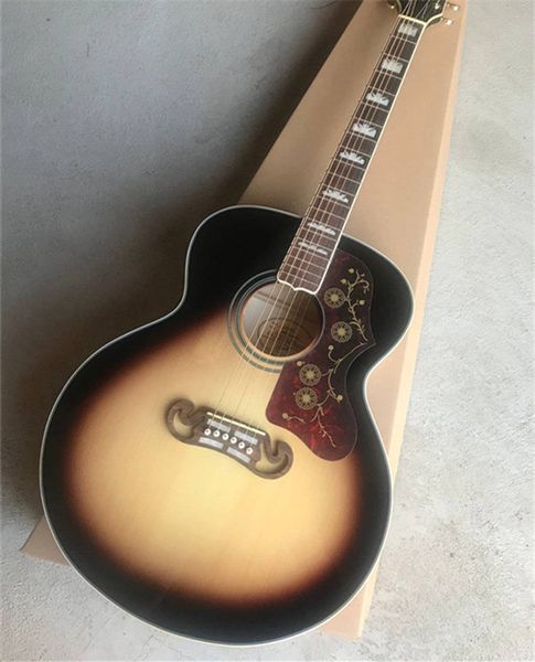 solid spruce 43 inch sj200 tobacco sunburst acoustic guitar cutaway rosewood fingerboard mahogany neck maple back & side
solid spruce 43 inch sj200 tobacco sunburst acoustic guitar cutaway rosewood fingerboard mahogany neck maple back & side