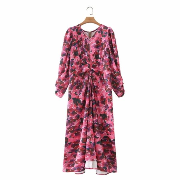 casual dresses summer women flower printing pleated three quarter sleeve midi dress female clothes leisure lady loose vestido d7993, Black;gray
casual dresses summer women flower printing pleated three quarter sleeve midi dress female clothes leisure lady loose vestido d7993, Black;gray