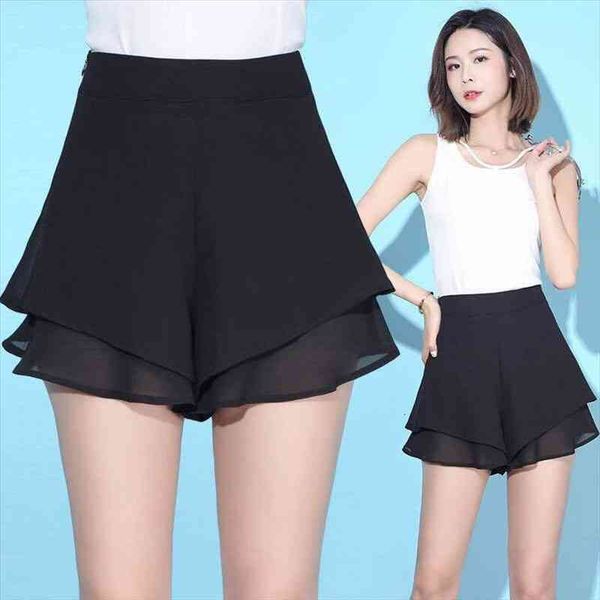 pants a line flounce hem women shorts elegant ruffle wide leg elastic waist loose casual chiffon summer y857, White;black
pants a line flounce hem women shorts elegant ruffle wide leg elastic waist loose casual chiffon summer y857, White;black