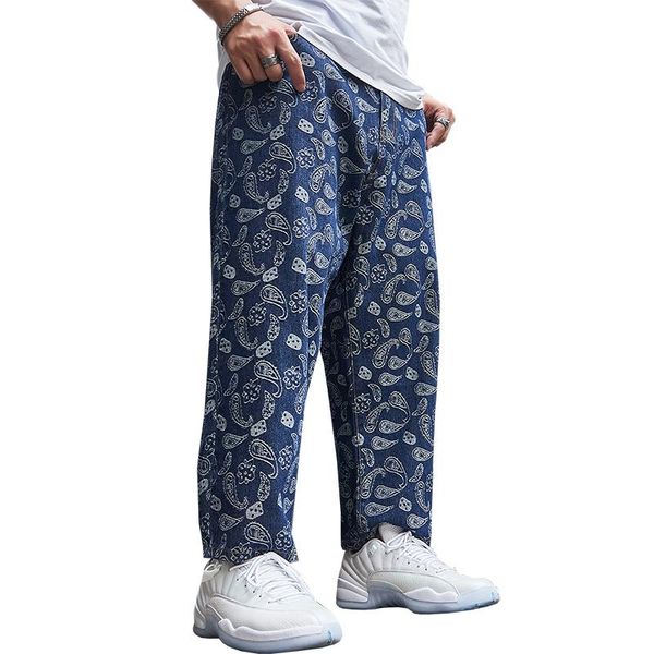 men's jeans brand design pants embroidery flowers baggy hip hop denim trousers losse fit floral large size 44 46 48, Blue
men's jeans brand design pants embroidery flowers baggy hip hop denim trousers losse fit floral large size 44 46 48, Blue
