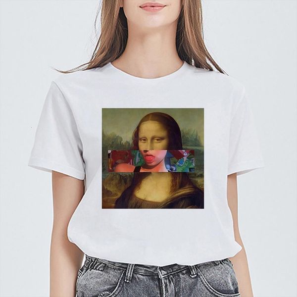 men aesthetic mona lisa funny t shirt graphic cool hipster cute cartoon vestidos harajuku lovely top, White;black
men aesthetic mona lisa funny t shirt graphic cool hipster cute cartoon vestidos harajuku lovely top, White;black