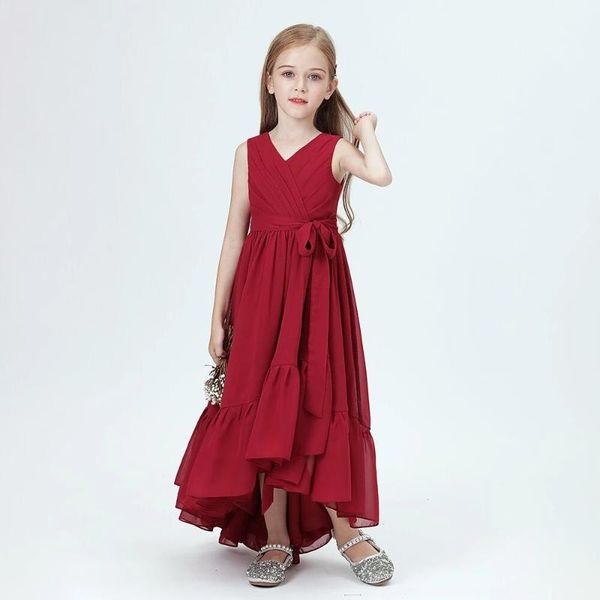 girl's dresses burgundy chiffon flower girl for wedding evening party girls formal princess gown long 2021 junior bridesmaid dress, Red;yellow
girl's dresses burgundy chiffon flower girl for wedding evening party girls formal princess gown long 2021 junior bridesmaid dress, Red;yellow