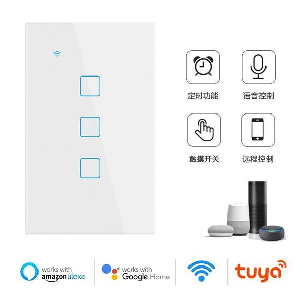 smart home control 1/2/3/4 gang tuya wifi life touch switch 100-240v wall button for alexa and google assistant us standard
smart home control 1/2/3/4 gang tuya wifi life touch switch 100-240v wall button for alexa and google assistant us standard
