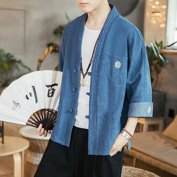 2021 chinese vintage male loose jacket kimono harajuku style cardigan outwear streetwear clothes 3vdx, Black;brown
2021 chinese vintage male loose jacket kimono harajuku style cardigan outwear streetwear clothes 3vdx, Black;brown