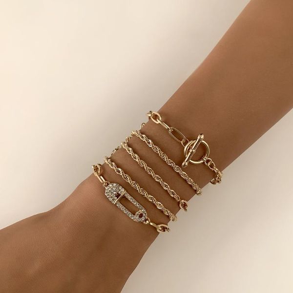 link, chain bohemian gold bracelet for women crystal multilayer rope girls punk jewelry 2021 trend lady charms bracelett, Black
link, chain bohemian gold bracelet for women crystal multilayer rope girls punk jewelry 2021 trend lady charms bracelett, Black