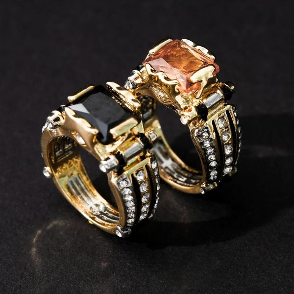 wedding rings classic gold plated crystal zircon colorful gem engagement cocktail party women men's lover's gifts jewelry, Slivery;golden
wedding rings classic gold plated crystal zircon colorful gem engagement cocktail party women men's lover's gifts jewelry, Slivery;golden